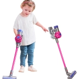 Toy cordless stick vacuum for children CASDON DYSON pink with sounds