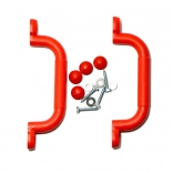 Kunststof handgrepen 2Kids Toys rood