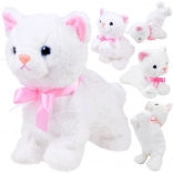 Interactive Plush Acrobat Kitten with Pink Bow
