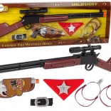 Coffret de shérif cow-boy – fusil et revolver pour enfants