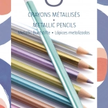 Set de 8 crayons à effet métallique Djeco