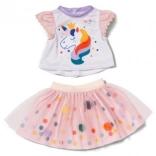 tutu jurkje met eenhoorn voor poppen 43 cm BABY born