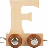 Wooden Wagon with Letter F for Train Set small foot