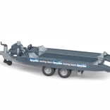 Remorque de transport avec treuil