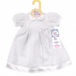 Witte jurk voor poppen 39–46 cm DOLLY MODA