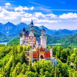 Puzzle Schloss Neuschwanstein im Sommer 1000 Teile