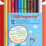 Set aquarelpotloden Stabilo Aquacolor 12 stuks