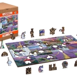 Wooden Puzzle Lavender France 2-in-1