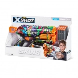 X-SHOT Skins Griefer Graffiti blaster avec 12 fléchettes en mousse