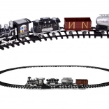 Train Set with Remote-Controlled Locomotive and Carriages