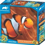3D-puzzel clownvis 63 stukjes