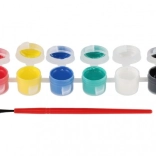 Acrylverf met penseel voor keramiek, glas en stenen