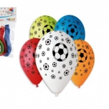Opblaasbare voetbalballonnen 30 cm, 5 stuks