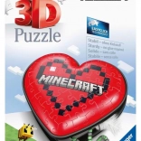 Ravensburger 3D-puzzel hart Minecraft, 54 stukjes