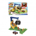 Hot Wheels Monster Trucks Arena Smashers Rhinomite – défi avec pneu destructeur