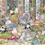 RAVENSBURGER puzzel Crazy Cats: kattenleven, 500 stukjes