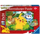 Puzzlí Pokémony 2x24 st
