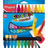 Triangular Oil Pastels MAPED Color'Peps 24 pcs