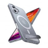 Torras Pstand case for iPhone 16 Plus titanium gray