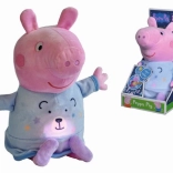 Peppa Pig peluche veilleuse avec lumière et mélodie 25 cm