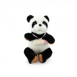 Panda en peluche interactive avec biberon