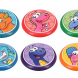 Disque de lancer avec motif dinosaure 16 cm