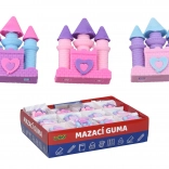 Gum voor uitwissen in de vorm van een kasteel