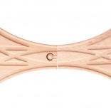 Spoorwegovergang X voor houten treinbanen