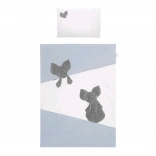 3-delige babybeddengoedset voor ledikant Belisima Mouse, blauw 90×120