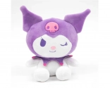 Pluchen knuffel Kuromi 32 cm paars – HELLO KITTY