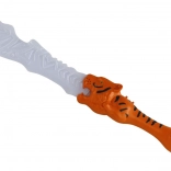 light-up sword with tiger-shaped handle – orange