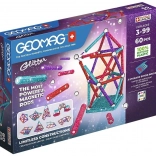 Geomag Glitter ensemble magnétique scintillant en plastique recyclé 60 pièces