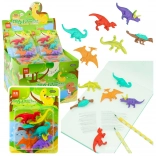 Set gum voor gummen Dinosaurussen 6 stuks