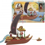 Disney VAJANA 2 Adventure Canoe Figure and Accessories Set, 10 pieces
