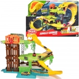 Dickie Toys slangenaanval 3-laagse jungle – racebaan met liftplatform en autootje