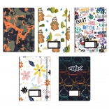 Oxybook schrift A5 40 bladen met kleurrijke motieven