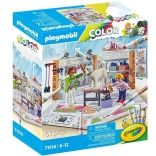 Playmobil Salon pour chiens avec couleurs Crayola