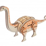 Woodcraft houten 3D-puzzel brontosaurus
