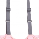 Chipolino Harnais de promenade pour enfants 1ères étapes Rose motif en lin