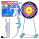 Children's set of bow, arrows, and target for playing