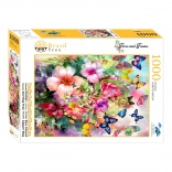 Puzzle Brain Tree Blumen und Schmetterlinge 1000 Teile