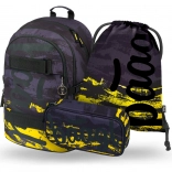 Baagl school set Skate Dune – backpack, pencil case and drawstring bag
