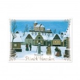 Kerstwens met kransmotief