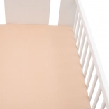 Jersey hoeslaken voor ledikant 120 × 60 beige New Baby