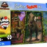 Puzzle XL Super Shape Dinosaurs JURASSIC WORLD 104 pieces