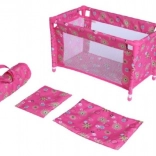 Reiswieg voor poppen met tas