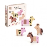 Vilac puzzle magnétique en bois animaux de la ferme
