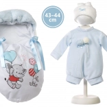 Tenue avec chancelière pour poupée NEW BORN 43–44 cm
