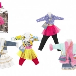 Korte jurkjes en kleding voor poppen mix van soorten