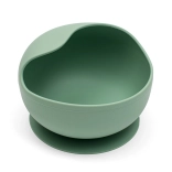 Children's silicone bowl with suction cup New Baby green